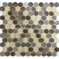 fashion special wall tiles ceramic mosaic hexagon chips ice crack frosted surface